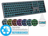 GeneralKeys Funk-Tastatur, farbige Beleuchtung, Slim, Versandrückläufer; Funktastatur & -Maus Sets Funktastatur & -Maus Sets Funktastatur & -Maus Sets 