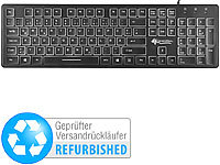 GeneralKeys Beleuchtete USB-Tastatur mit Nummernblock, Versandrückläufer; Funktastatur & -Maus Sets Funktastatur & -Maus Sets 